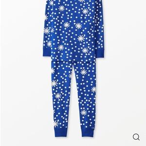 Hanna Andersson Blue and White Dot Pajama Set